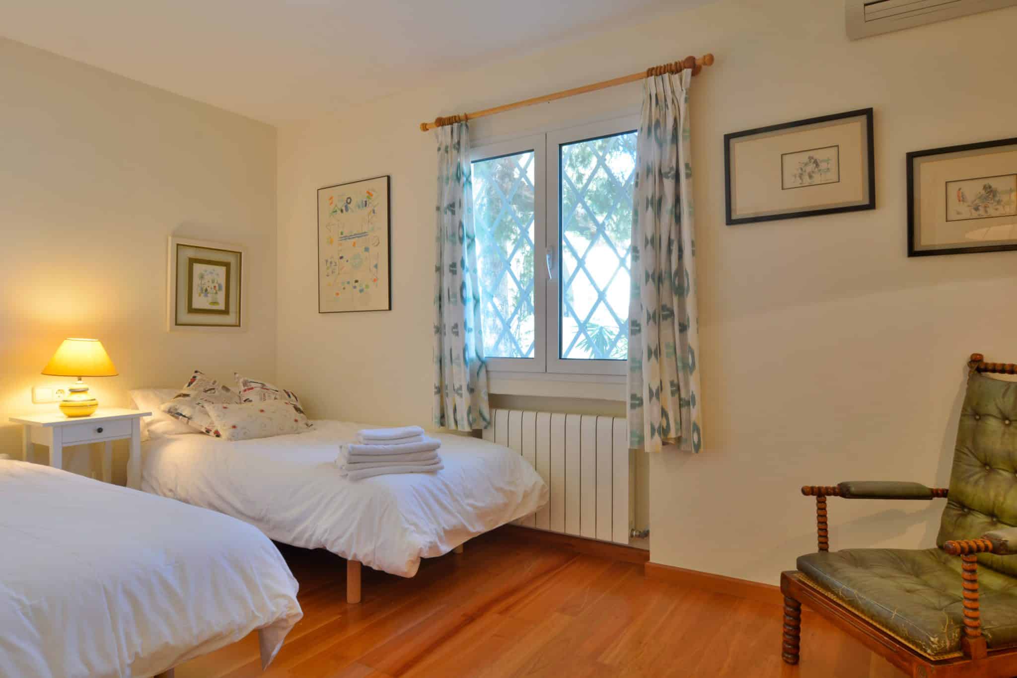 Bedrooms In Charming Villa With Enchanting Sea Views And Pool