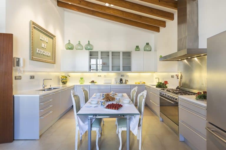 Kitchen Dining Area In Majestic Holiday Estate In Calvia