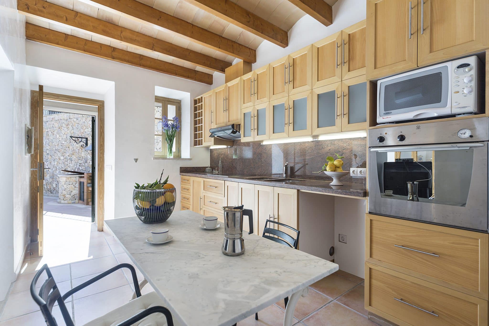 Kitchen In Majestic Holiday Estate In Calvia