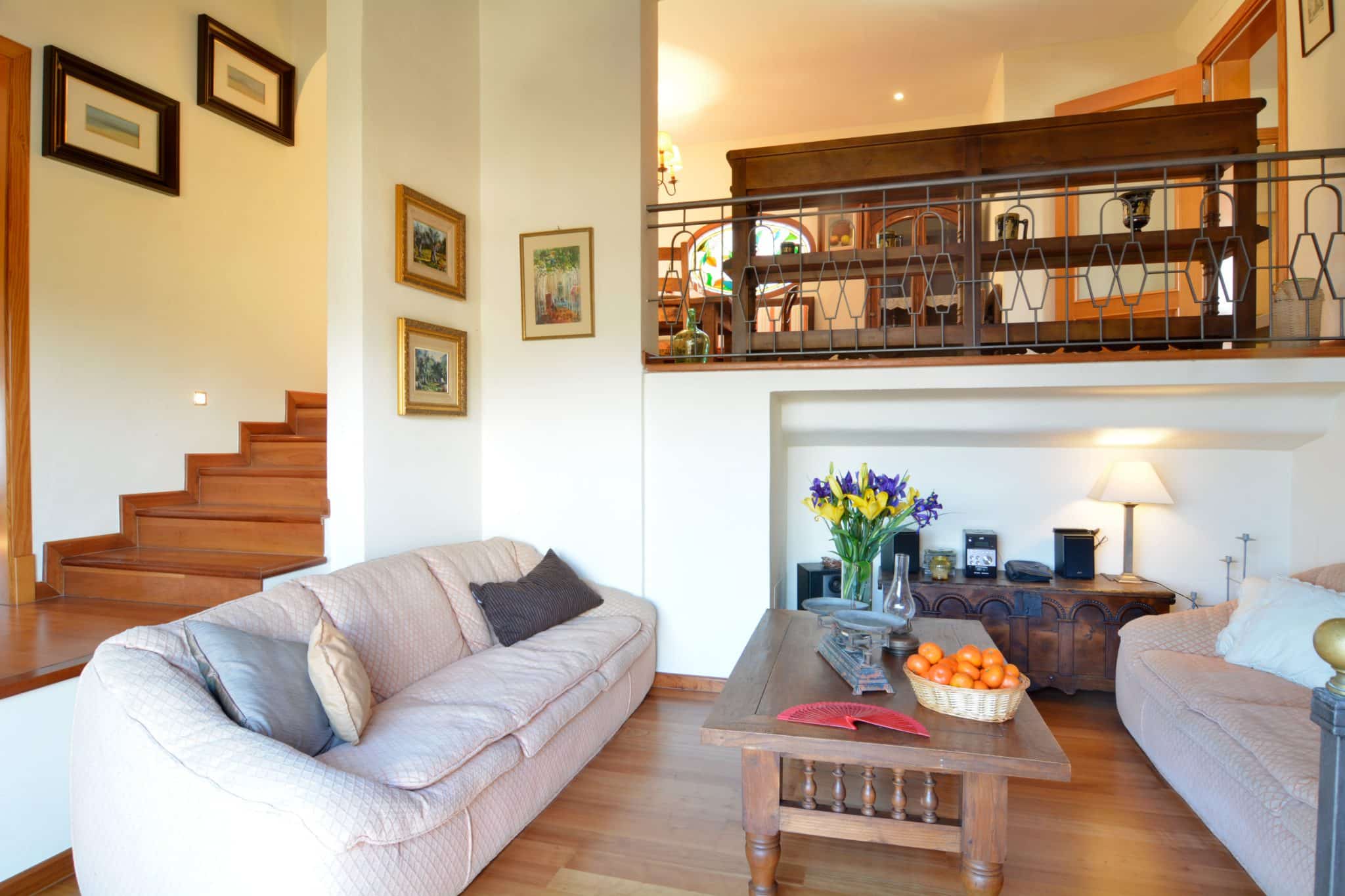 Living Area In Charming Villa With Enchanting Sea Views And Pool