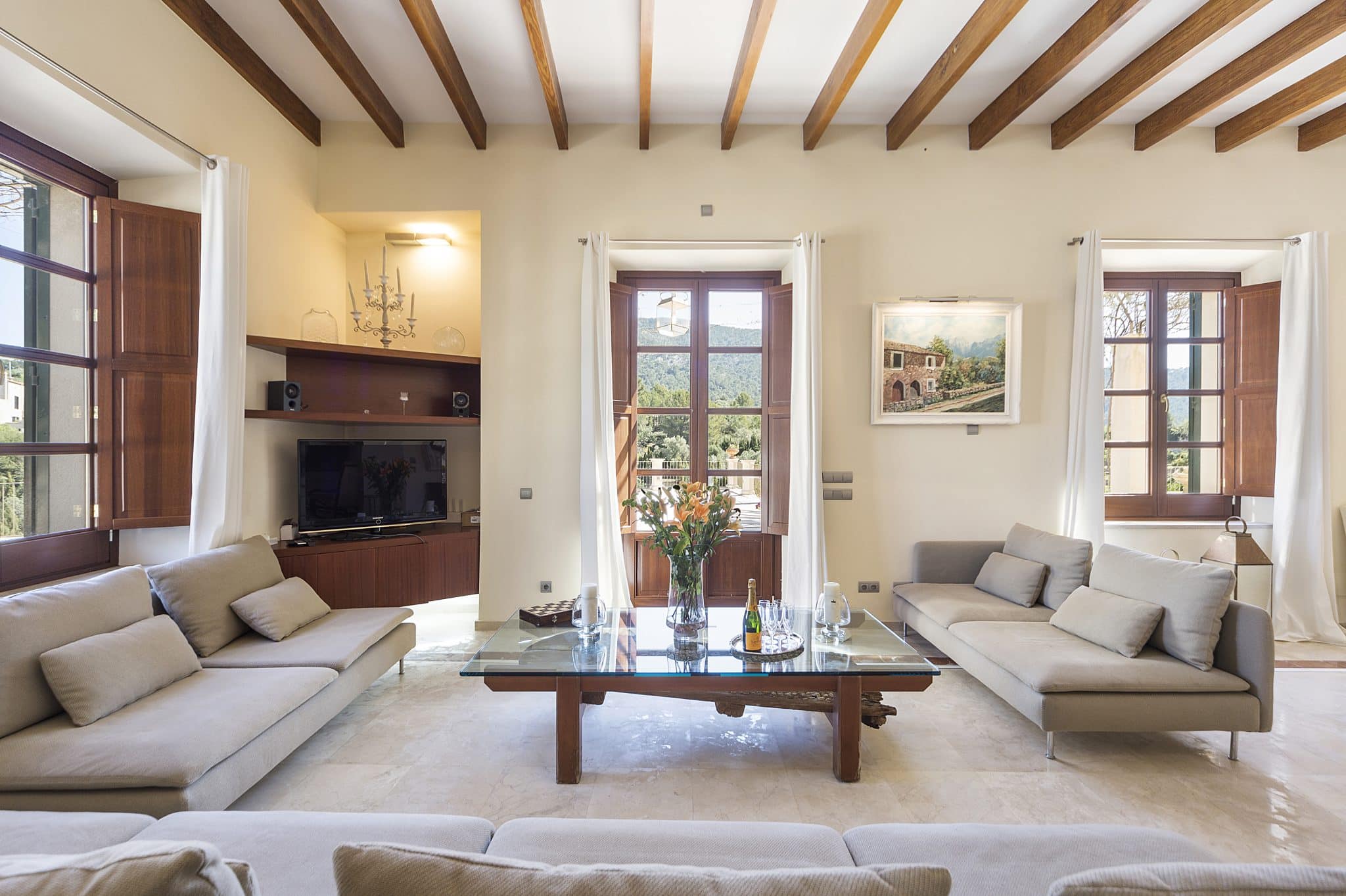 Living Area In Majestic Holiday Estate In Calvia