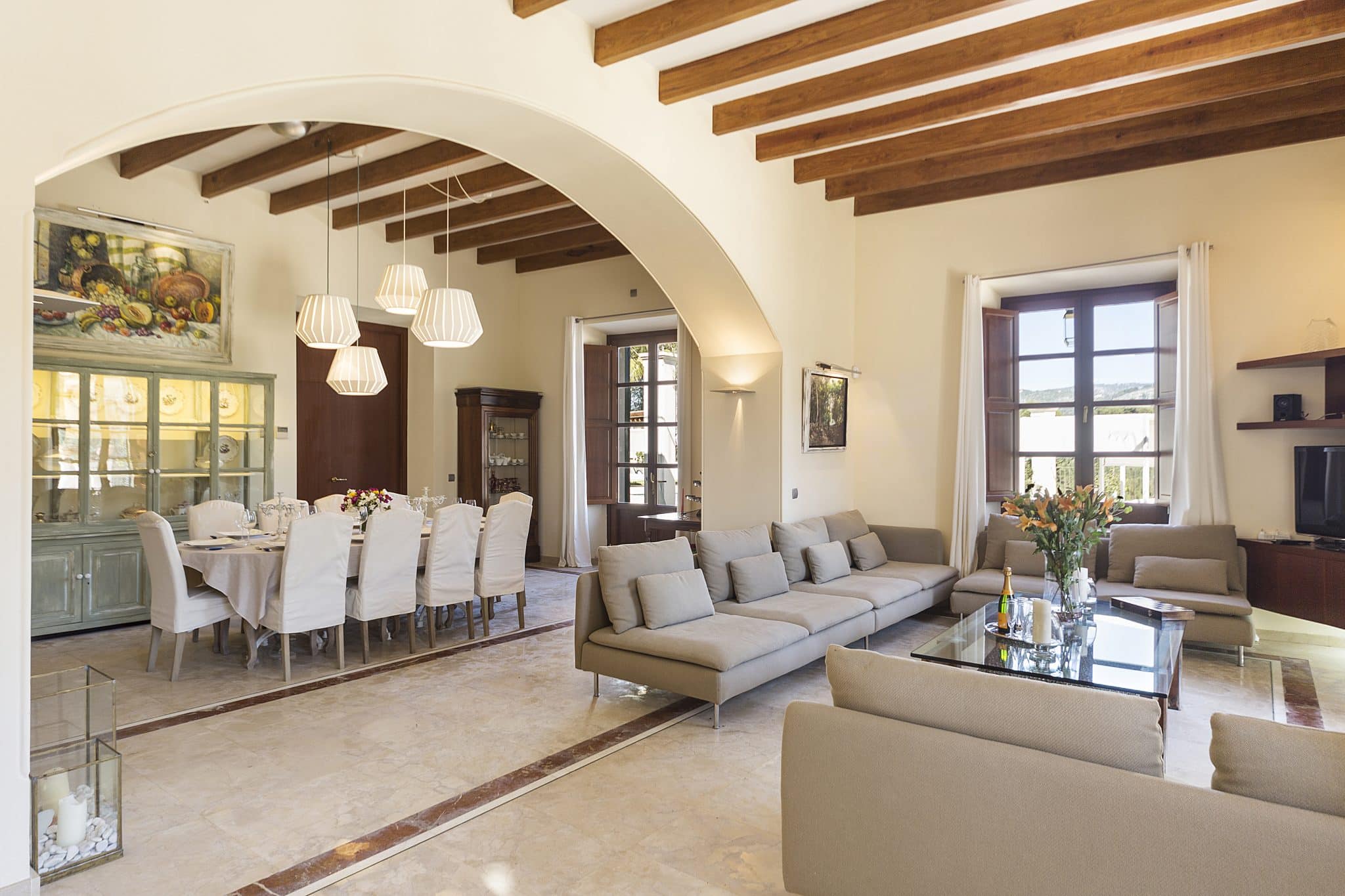 Living Area In Majestic Holiday Estate In Calvia