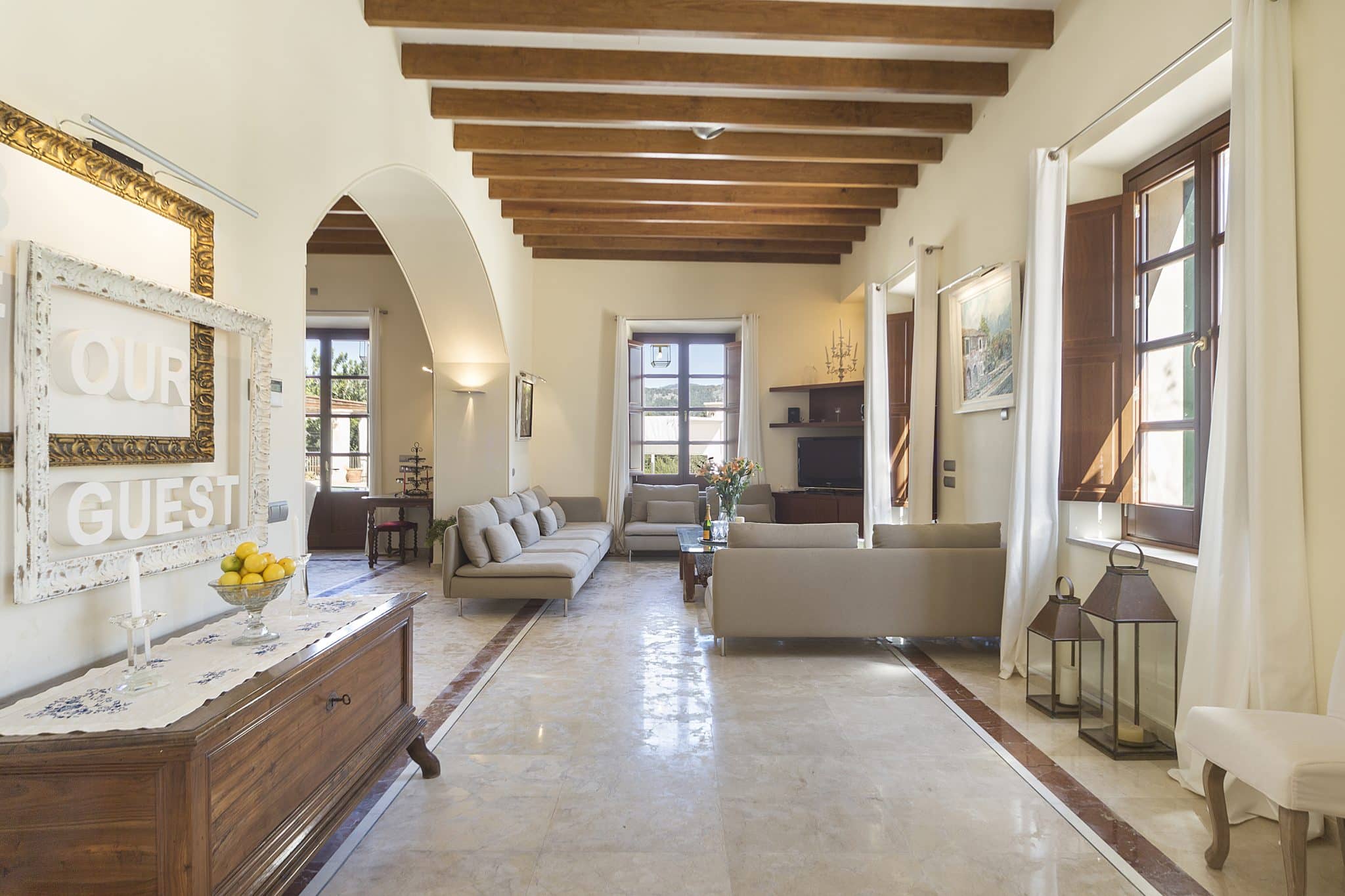 Living Area In Majestic Holiday Estate In Calvia