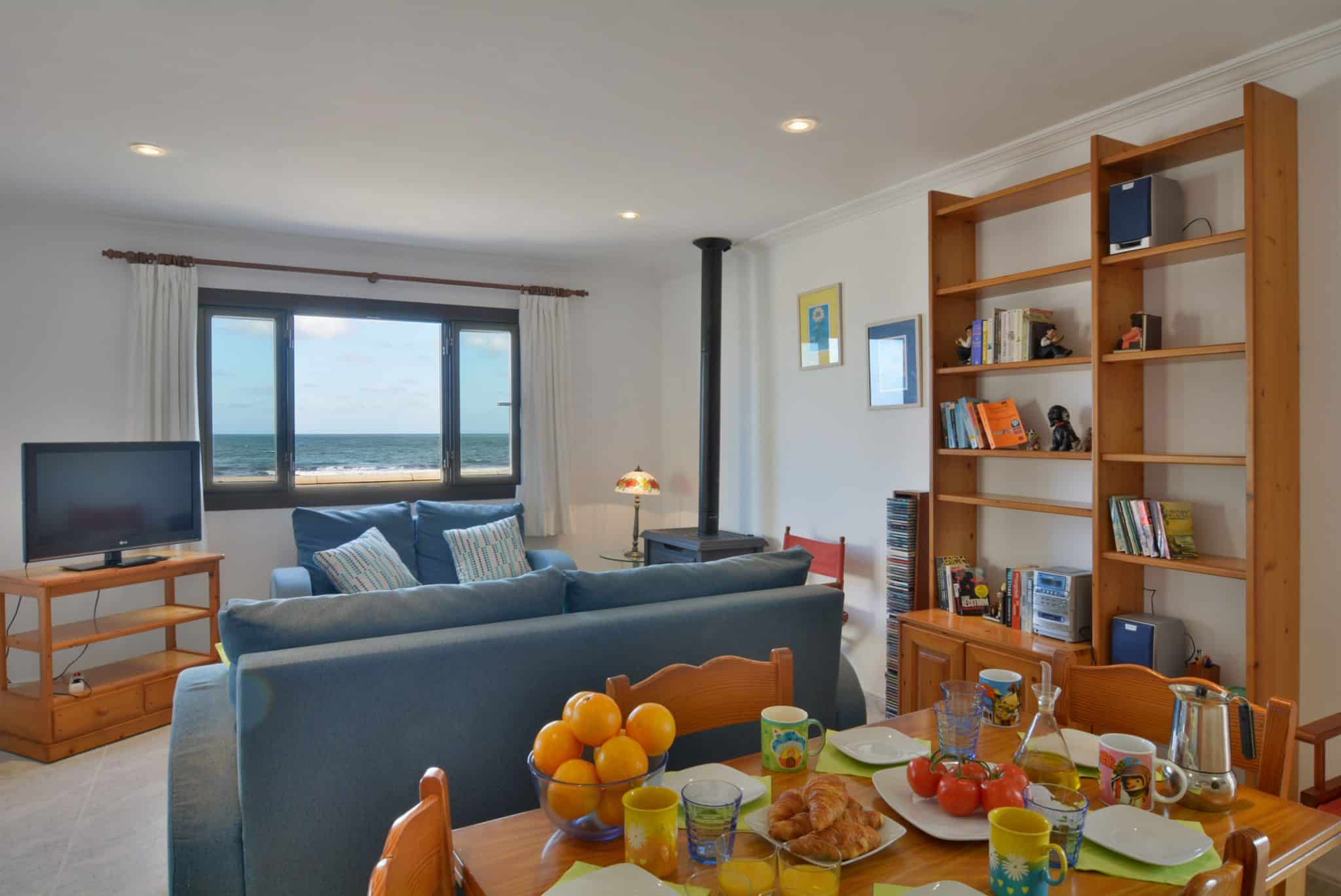 Livingroom In Cosy Front Line Beach Apartment In Mallorca