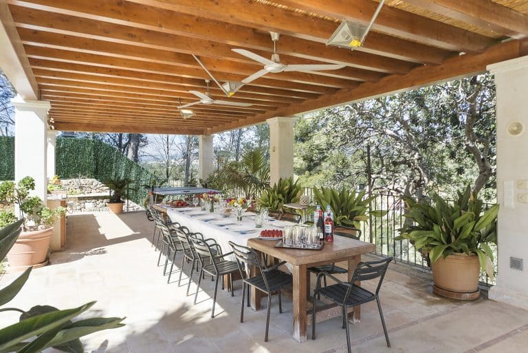 Outdoor Dining In Majestic Holiday Estate In Calvia